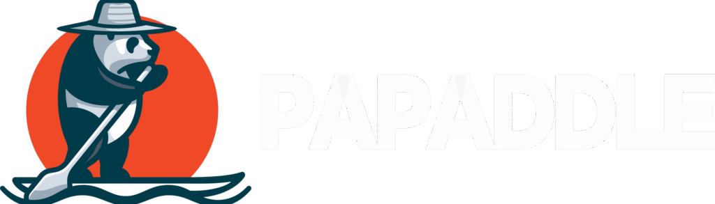 Logo "Papaddle" blach